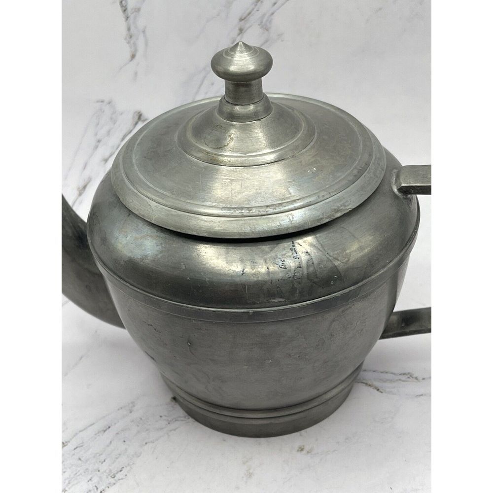Vila Rica Made in Brazil Small Pewter Teapot 4.5 Inches Tall - Picture 6 of 10